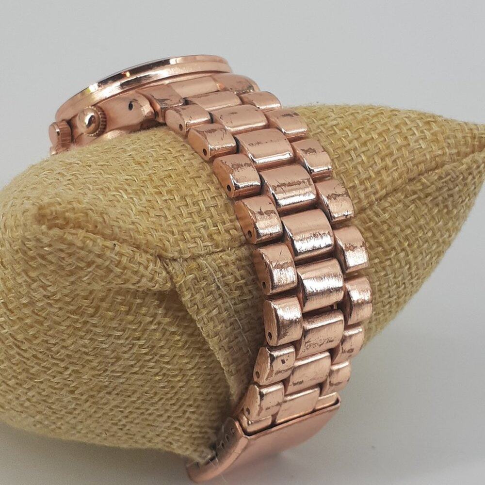 Accutime Womens Watch Corp Rose Gold Wristwatch Chronological - Picture 8 of 12